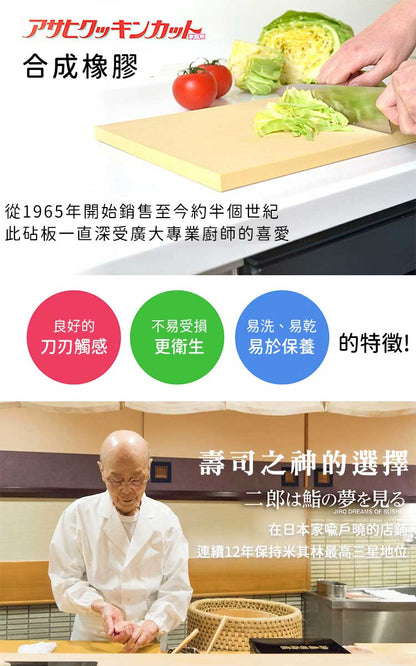 【ASAHI 朝日】抗菌橡膠砧板 日本製造