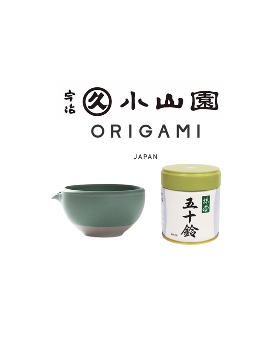 【ORIGAMI】片口抹茶碗 + 五十鈴 40g